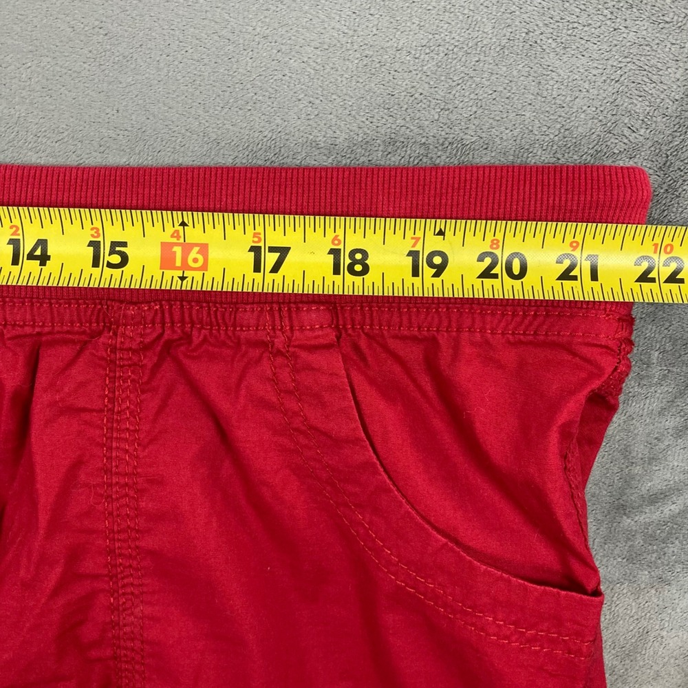 Style & Co Sport Red Cargo Capri Pants Womens 20W Plus Size Drawstring Cropped - Picture 6 of 7